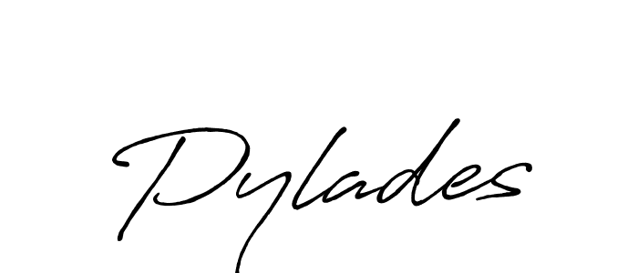 How to make Pylades signature? Antro_Vectra_Bolder is a professional autograph style. Create handwritten signature for Pylades name. Pylades signature style 7 images and pictures png