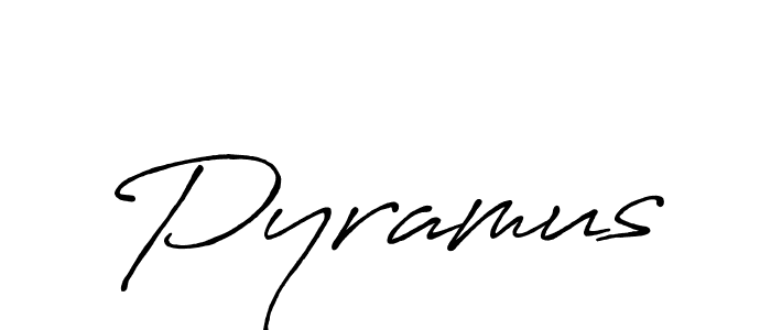 Make a beautiful signature design for name Pyramus. With this signature (Antro_Vectra_Bolder) style, you can create a handwritten signature for free. Pyramus signature style 7 images and pictures png