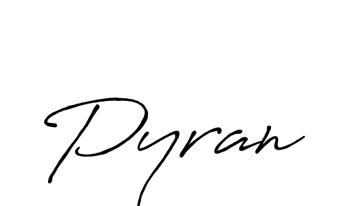 How to make Pyran name signature. Use Antro_Vectra_Bolder style for creating short signs online. This is the latest handwritten sign. Pyran signature style 7 images and pictures png