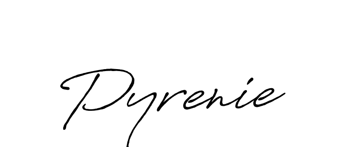 Create a beautiful signature design for name Pyrenie. With this signature (Antro_Vectra_Bolder) fonts, you can make a handwritten signature for free. Pyrenie signature style 7 images and pictures png