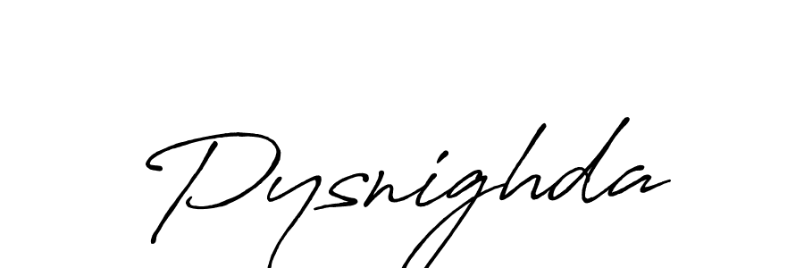 How to make Pysnighda signature? Antro_Vectra_Bolder is a professional autograph style. Create handwritten signature for Pysnighda name. Pysnighda signature style 7 images and pictures png