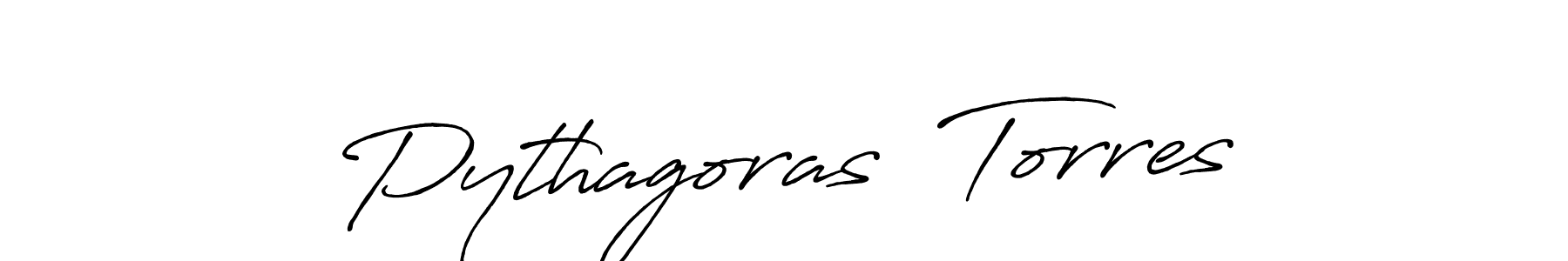 Design your own signature with our free online signature maker. With this signature software, you can create a handwritten (Antro_Vectra_Bolder) signature for name Pythagoras  Torres. Pythagoras  Torres signature style 7 images and pictures png