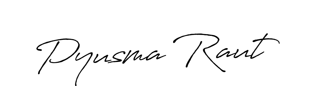 Similarly Antro_Vectra_Bolder is the best handwritten signature design. Signature creator online .You can use it as an online autograph creator for name Pyusma Raut. Pyusma Raut signature style 7 images and pictures png