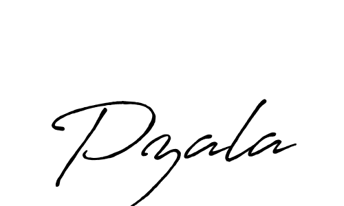 Design your own signature with our free online signature maker. With this signature software, you can create a handwritten (Antro_Vectra_Bolder) signature for name Pzala. Pzala signature style 7 images and pictures png