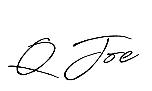 if you are searching for the best signature style for your name Q Joe. so please give up your signature search. here we have designed multiple signature styles  using Antro_Vectra_Bolder. Q Joe signature style 7 images and pictures png