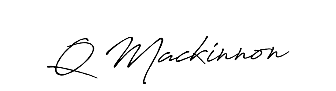 Q Mackinnon stylish signature style. Best Handwritten Sign (Antro_Vectra_Bolder) for my name. Handwritten Signature Collection Ideas for my name Q Mackinnon. Q Mackinnon signature style 7 images and pictures png