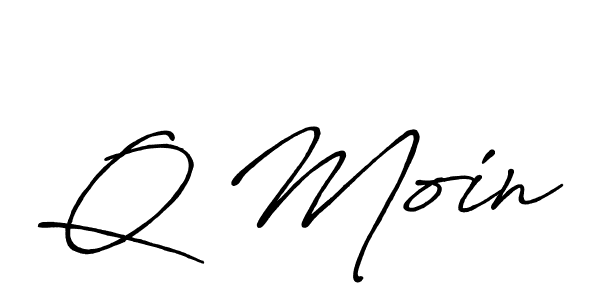 if you are searching for the best signature style for your name Q Moin. so please give up your signature search. here we have designed multiple signature styles  using Antro_Vectra_Bolder. Q Moin signature style 7 images and pictures png