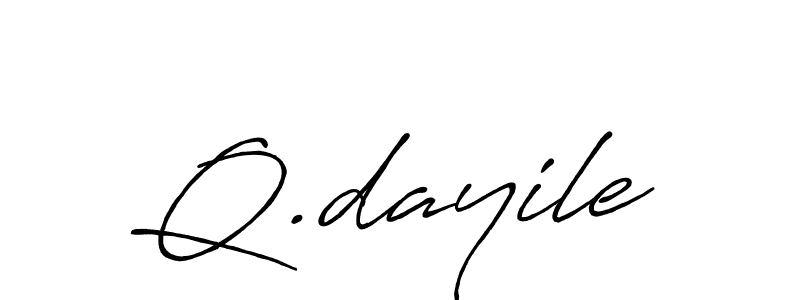 This is the best signature style for the Q.dayile name. Also you like these signature font (Antro_Vectra_Bolder). Mix name signature. Q.dayile signature style 7 images and pictures png