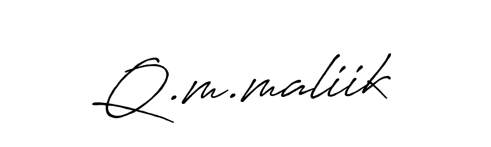 Antro_Vectra_Bolder is a professional signature style that is perfect for those who want to add a touch of class to their signature. It is also a great choice for those who want to make their signature more unique. Get Q.m.maliik name to fancy signature for free. Q.m.maliik signature style 7 images and pictures png