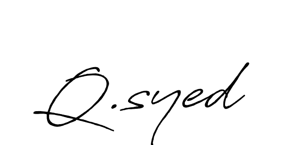 Similarly Antro_Vectra_Bolder is the best handwritten signature design. Signature creator online .You can use it as an online autograph creator for name Q.syed. Q.syed signature style 7 images and pictures png