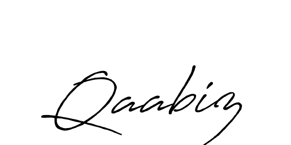 Create a beautiful signature design for name Qaabiz. With this signature (Antro_Vectra_Bolder) fonts, you can make a handwritten signature for free. Qaabiz signature style 7 images and pictures png