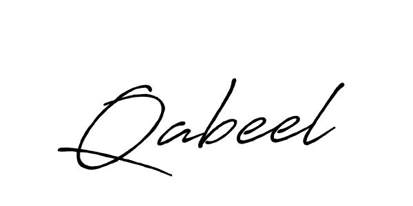 How to make Qabeel signature? Antro_Vectra_Bolder is a professional autograph style. Create handwritten signature for Qabeel name. Qabeel signature style 7 images and pictures png