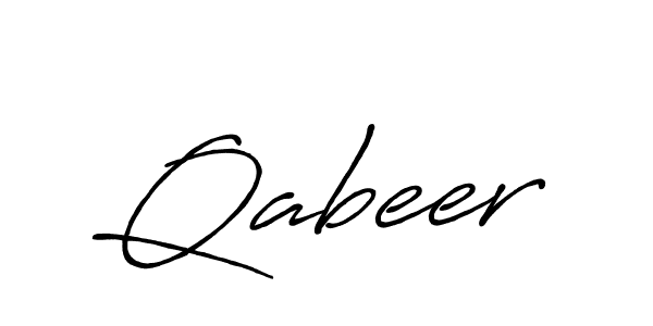 Qabeer stylish signature style. Best Handwritten Sign (Antro_Vectra_Bolder) for my name. Handwritten Signature Collection Ideas for my name Qabeer. Qabeer signature style 7 images and pictures png