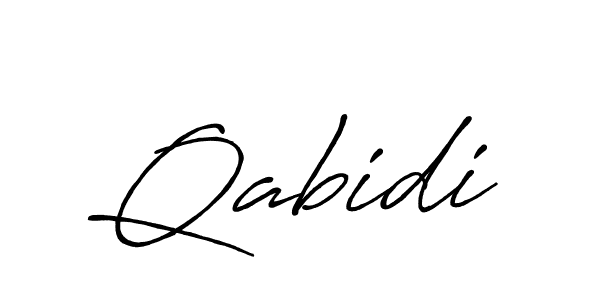 Create a beautiful signature design for name Qabidi. With this signature (Antro_Vectra_Bolder) fonts, you can make a handwritten signature for free. Qabidi signature style 7 images and pictures png