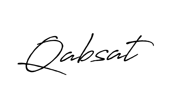 Qabsat stylish signature style. Best Handwritten Sign (Antro_Vectra_Bolder) for my name. Handwritten Signature Collection Ideas for my name Qabsat. Qabsat signature style 7 images and pictures png