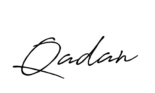 Design your own signature with our free online signature maker. With this signature software, you can create a handwritten (Antro_Vectra_Bolder) signature for name Qadan. Qadan signature style 7 images and pictures png