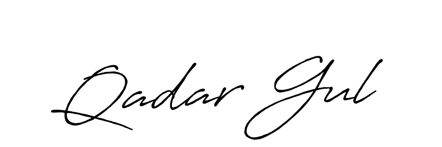 Qadar Gul stylish signature style. Best Handwritten Sign (Antro_Vectra_Bolder) for my name. Handwritten Signature Collection Ideas for my name Qadar Gul. Qadar Gul signature style 7 images and pictures png