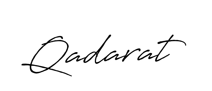 Make a beautiful signature design for name Qadarat. With this signature (Antro_Vectra_Bolder) style, you can create a handwritten signature for free. Qadarat signature style 7 images and pictures png