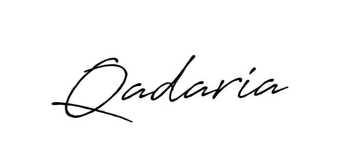 Design your own signature with our free online signature maker. With this signature software, you can create a handwritten (Antro_Vectra_Bolder) signature for name Qadaria. Qadaria signature style 7 images and pictures png
