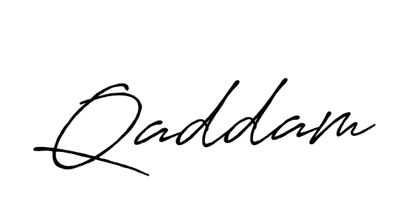 How to make Qaddam signature? Antro_Vectra_Bolder is a professional autograph style. Create handwritten signature for Qaddam name. Qaddam signature style 7 images and pictures png