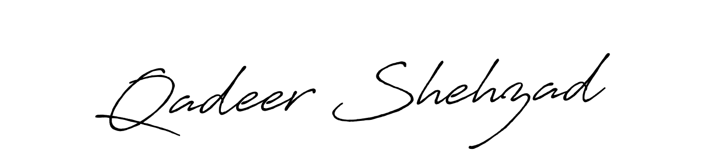 Similarly Antro_Vectra_Bolder is the best handwritten signature design. Signature creator online .You can use it as an online autograph creator for name Qadeer Shehzad. Qadeer Shehzad signature style 7 images and pictures png