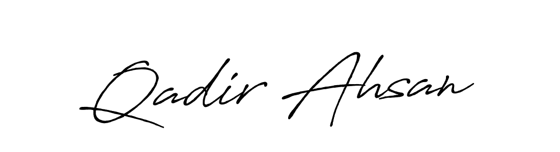 Design your own signature with our free online signature maker. With this signature software, you can create a handwritten (Antro_Vectra_Bolder) signature for name Qadir Ahsan. Qadir Ahsan signature style 7 images and pictures png