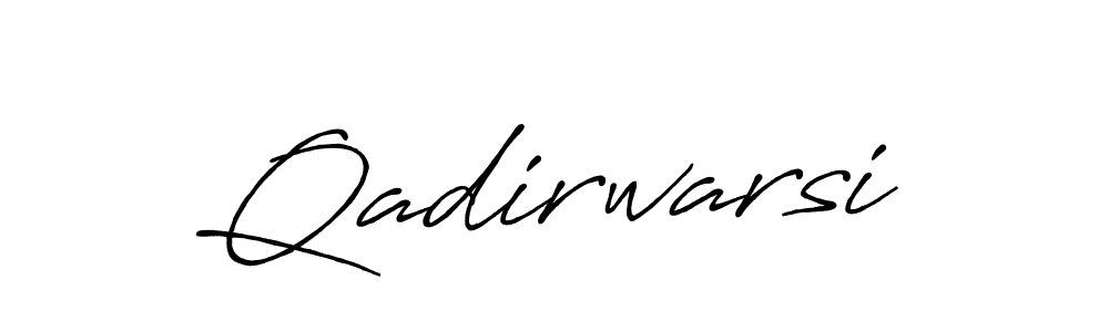 How to make Qadirwarsi signature? Antro_Vectra_Bolder is a professional autograph style. Create handwritten signature for Qadirwarsi name. Qadirwarsi signature style 7 images and pictures png