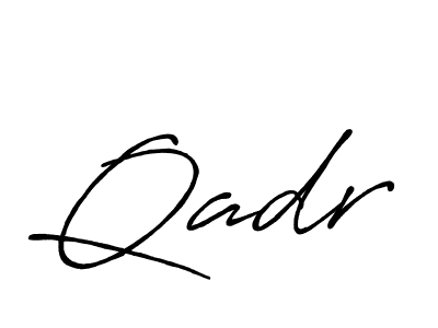 Design your own signature with our free online signature maker. With this signature software, you can create a handwritten (Antro_Vectra_Bolder) signature for name Qadr. Qadr signature style 7 images and pictures png