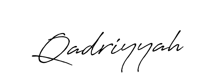 Also we have Qadriyyah name is the best signature style. Create professional handwritten signature collection using Antro_Vectra_Bolder autograph style. Qadriyyah signature style 7 images and pictures png
