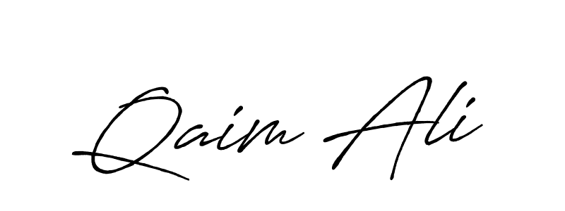 You should practise on your own different ways (Antro_Vectra_Bolder) to write your name (Qaim Ali) in signature. don't let someone else do it for you. Qaim Ali signature style 7 images and pictures png