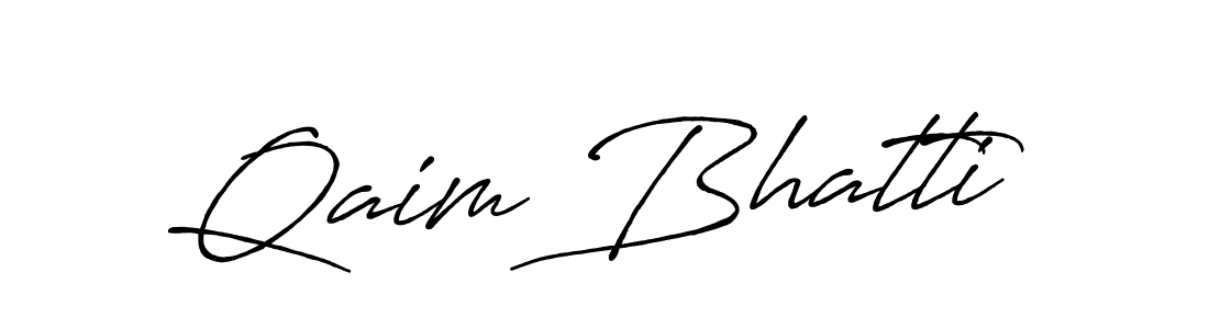 Antro_Vectra_Bolder is a professional signature style that is perfect for those who want to add a touch of class to their signature. It is also a great choice for those who want to make their signature more unique. Get Qaim Bhatti name to fancy signature for free. Qaim Bhatti signature style 7 images and pictures png