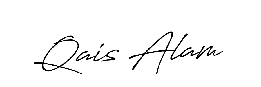 Qais Alam stylish signature style. Best Handwritten Sign (Antro_Vectra_Bolder) for my name. Handwritten Signature Collection Ideas for my name Qais Alam. Qais Alam signature style 7 images and pictures png