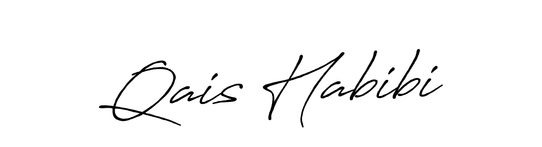 Design your own signature with our free online signature maker. With this signature software, you can create a handwritten (Antro_Vectra_Bolder) signature for name Qais Habibi. Qais Habibi signature style 7 images and pictures png