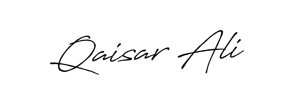 Also we have Qaisar Ali name is the best signature style. Create professional handwritten signature collection using Antro_Vectra_Bolder autograph style. Qaisar Ali signature style 7 images and pictures png