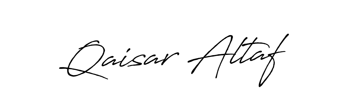 Create a beautiful signature design for name Qaisar Altaf. With this signature (Antro_Vectra_Bolder) fonts, you can make a handwritten signature for free. Qaisar Altaf signature style 7 images and pictures png