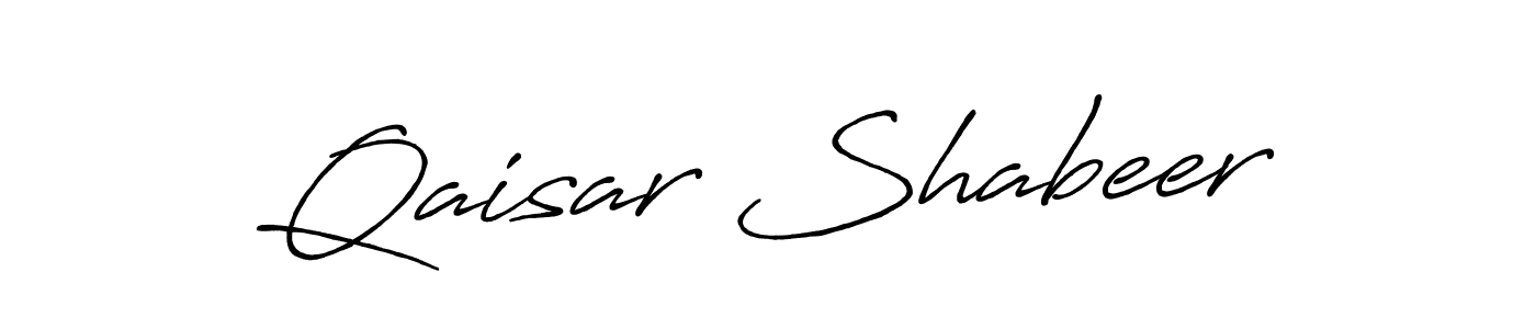 It looks lik you need a new signature style for name Qaisar Shabeer. Design unique handwritten (Antro_Vectra_Bolder) signature with our free signature maker in just a few clicks. Qaisar Shabeer signature style 7 images and pictures png