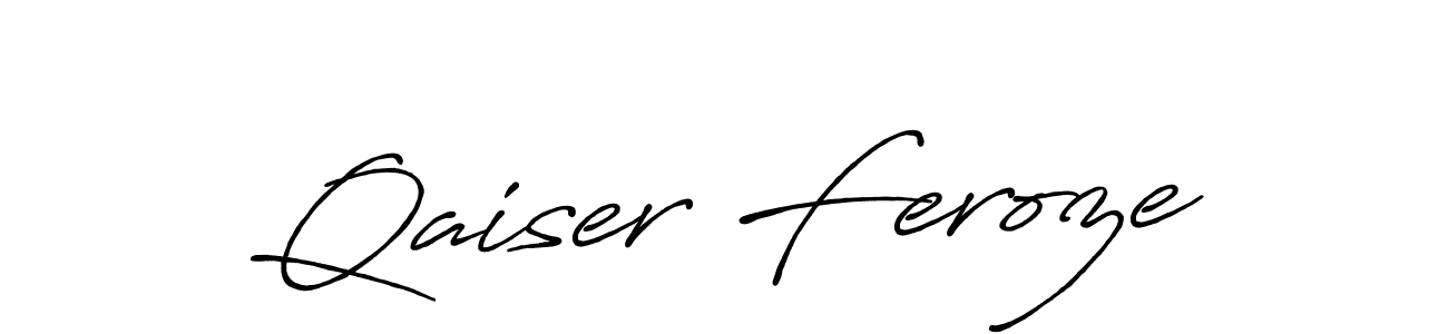 This is the best signature style for the Qaiser Feroze name. Also you like these signature font (Antro_Vectra_Bolder). Mix name signature. Qaiser Feroze signature style 7 images and pictures png