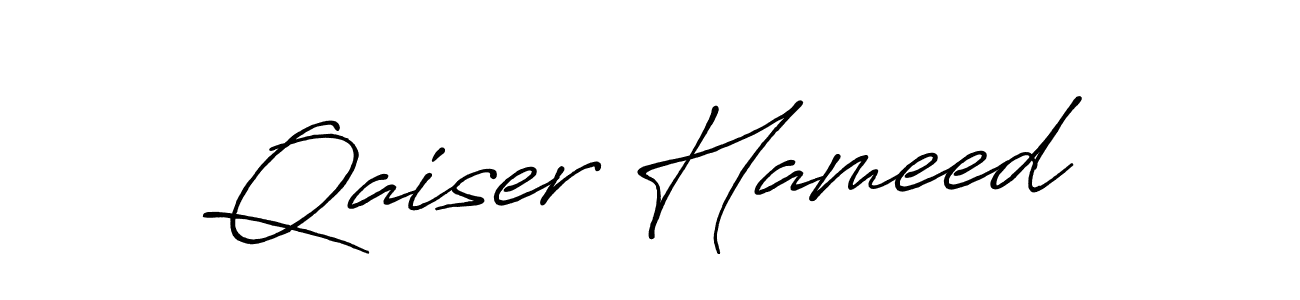 Antro_Vectra_Bolder is a professional signature style that is perfect for those who want to add a touch of class to their signature. It is also a great choice for those who want to make their signature more unique. Get Qaiser Hameed name to fancy signature for free. Qaiser Hameed signature style 7 images and pictures png