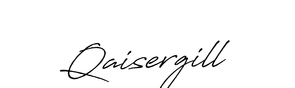 How to make Qaisergill name signature. Use Antro_Vectra_Bolder style for creating short signs online. This is the latest handwritten sign. Qaisergill signature style 7 images and pictures png