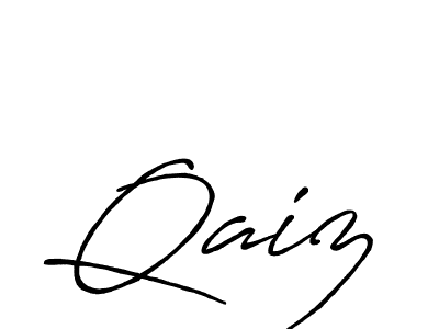 You should practise on your own different ways (Antro_Vectra_Bolder) to write your name (Qaiz) in signature. don't let someone else do it for you. Qaiz signature style 7 images and pictures png
