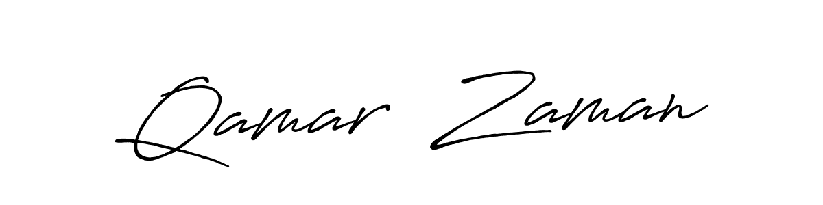 Also You can easily find your signature by using the search form. We will create Qamar  Zaman name handwritten signature images for you free of cost using Antro_Vectra_Bolder sign style. Qamar  Zaman signature style 7 images and pictures png