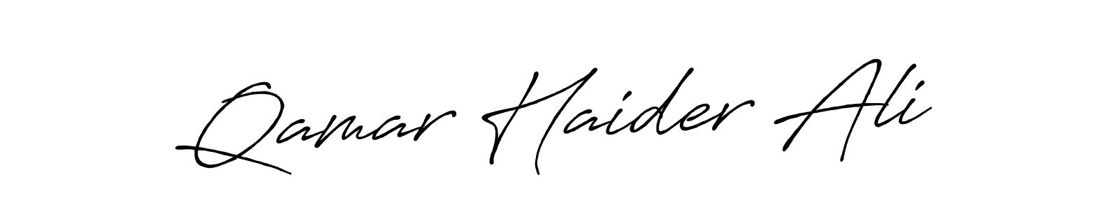 Similarly Antro_Vectra_Bolder is the best handwritten signature design. Signature creator online .You can use it as an online autograph creator for name Qamar Haider Ali. Qamar Haider Ali signature style 7 images and pictures png