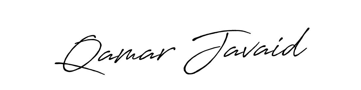 Create a beautiful signature design for name Qamar Javaid. With this signature (Antro_Vectra_Bolder) fonts, you can make a handwritten signature for free. Qamar Javaid signature style 7 images and pictures png
