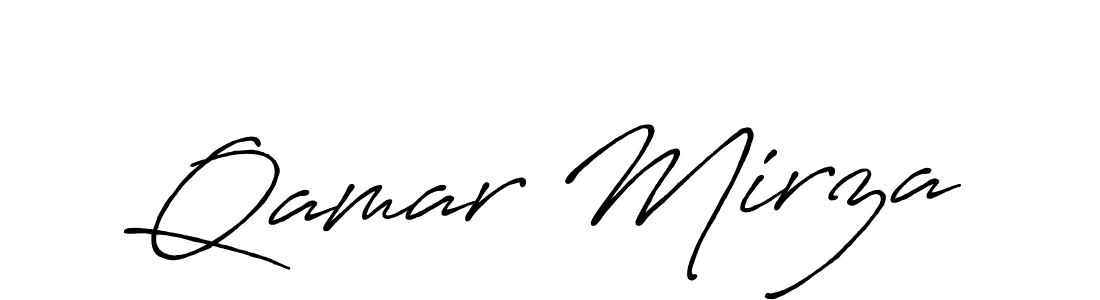 How to Draw Qamar Mirza signature style? Antro_Vectra_Bolder is a latest design signature styles for name Qamar Mirza. Qamar Mirza signature style 7 images and pictures png