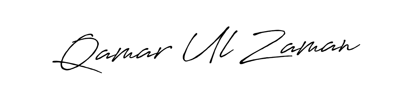 Also we have Qamar Ul Zaman name is the best signature style. Create professional handwritten signature collection using Antro_Vectra_Bolder autograph style. Qamar Ul Zaman signature style 7 images and pictures png