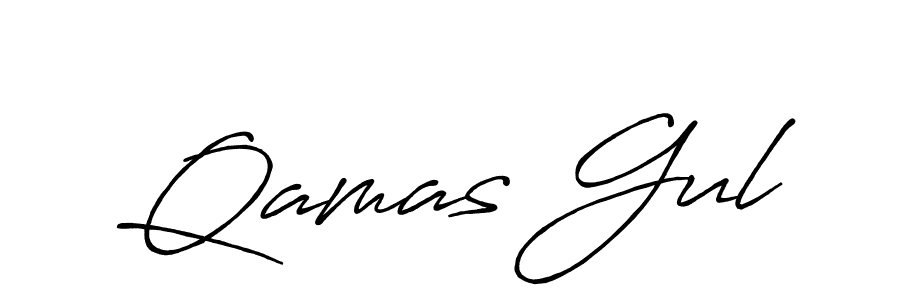 Design your own signature with our free online signature maker. With this signature software, you can create a handwritten (Antro_Vectra_Bolder) signature for name Qamas Gul. Qamas Gul signature style 7 images and pictures png