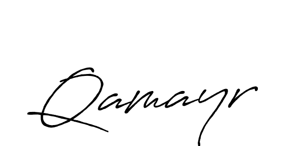 Antro_Vectra_Bolder is a professional signature style that is perfect for those who want to add a touch of class to their signature. It is also a great choice for those who want to make their signature more unique. Get Qamayr name to fancy signature for free. Qamayr signature style 7 images and pictures png