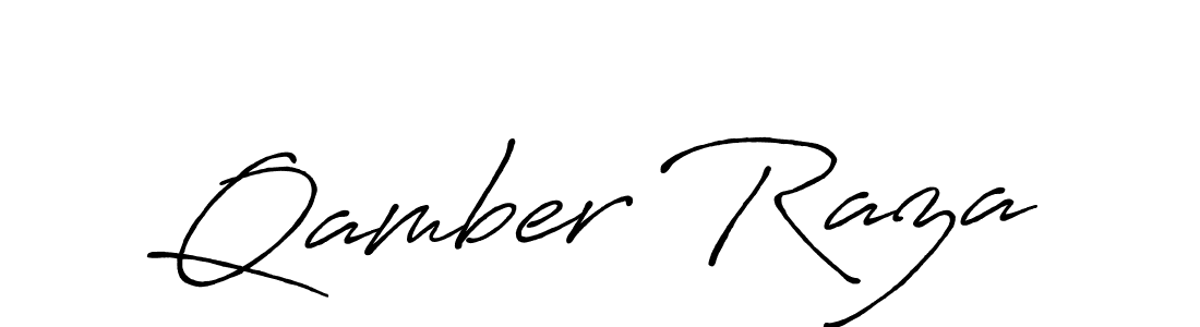 Once you've used our free online signature maker to create your best signature Antro_Vectra_Bolder style, it's time to enjoy all of the benefits that Qamber Raza name signing documents. Qamber Raza signature style 7 images and pictures png