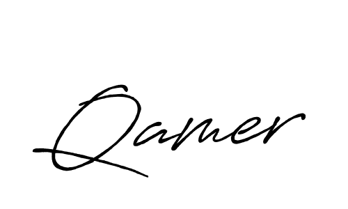 Design your own signature with our free online signature maker. With this signature software, you can create a handwritten (Antro_Vectra_Bolder) signature for name Qamer. Qamer signature style 7 images and pictures png