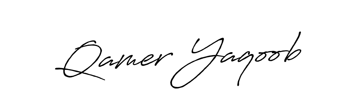 The best way (Antro_Vectra_Bolder) to make a short signature is to pick only two or three words in your name. The name Qamer Yaqoob include a total of six letters. For converting this name. Qamer Yaqoob signature style 7 images and pictures png